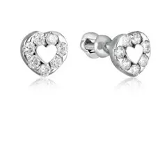 Серьги-пуссеты детские из серебра 94020088