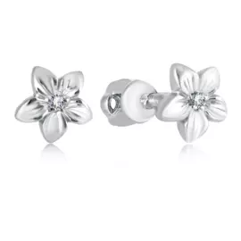 Серьги-пуссеты детские из серебра 94020528