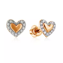 Серьги-пуссеты детские из золота 26611608000