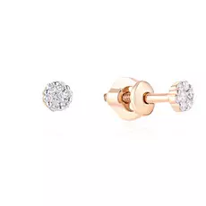Серьги-пуссеты детские из золота 26619000000
