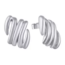 Серьги-пуссеты из серебра 05S2AZE260704PLEA_SR_WG