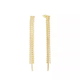 Серьги-пуссеты из серебра 10158FESYSH1_SR_001_YG