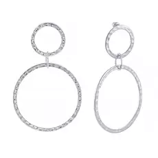 Серьги-пуссеты из серебра 11174FESWSH1_SR_WG