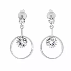 Серьги-пуссеты из серебра 1725E17-0001010102