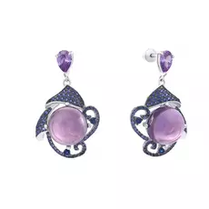 Серьги-пуссеты из серебра 180351_SR_US_002_WG