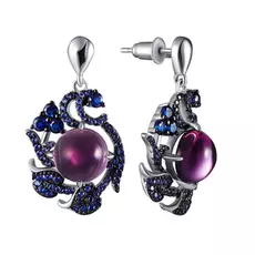 Серьги-пуссеты из серебра 181433_SR_US_001_WG