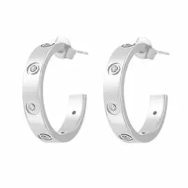 Серьги-пуссеты из серебра 181826-1-0001000102