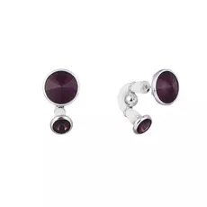 Серьги-пуссеты из серебра 26E_0008_KH_US_001_WG