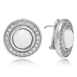 Серьги-пуссеты из серебра 7ESP031E