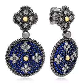 Серьги-пуссеты из серебра 7PRI012E