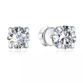 Серьги-пуссеты из серебра 89020002