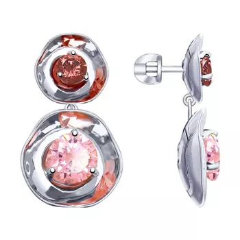 Серьги-пуссеты из серебра 8-94020008