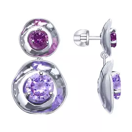 Серьги-пуссеты из серебра 8-94020010