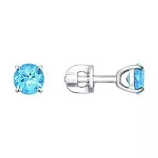 Серьги-пуссеты из серебра 92021086