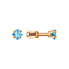 Серьги-пуссеты из серебра 93020052