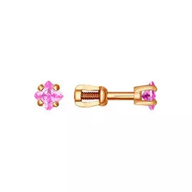 Серьги-пуссеты из серебра 93020053