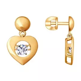 Серьги-пуссеты из серебра 93020885