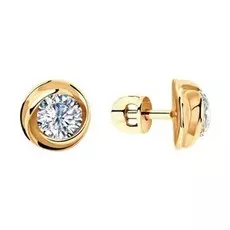 Серьги-пуссеты из серебра 93020909