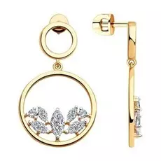 Серьги-пуссеты из серебра 93020924