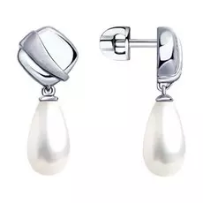 Серьги-пуссеты из серебра 94023355