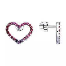 Серьги-пуссеты из серебра 94023364