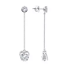 Серьги-пуссеты из серебра 94023472