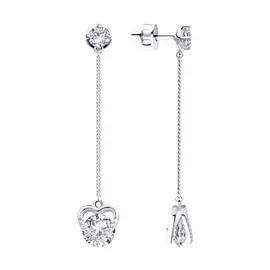 Серьги-пуссеты из серебра 94023472