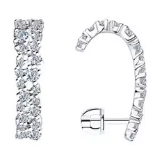 Серьги-пуссеты из серебра 94023637