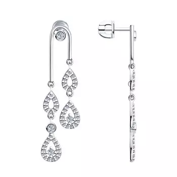 Серьги-пуссеты из серебра 94023659