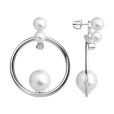 Серьги-пуссеты из серебра 94023681