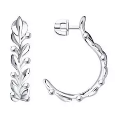 Серьги-пуссеты из серебра 94023767