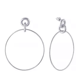 Серьги-пусеты из серебра 9846FESWSH1_SR_WG