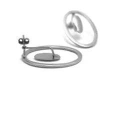 Серьги-пуссеты из серебра A-25