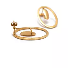 Серьги-пуссеты из серебра A-26