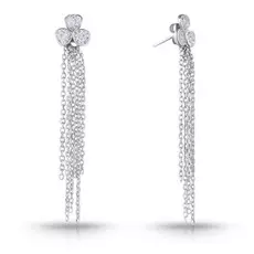 Серьги-пуссеты из серебра CAE1080