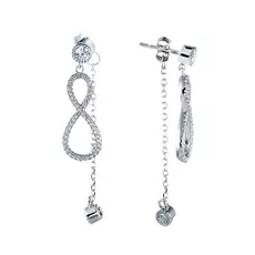 Серьги-пуссеты из серебра CAE1661_SR_001_WG