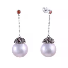 Серьги-пуссеты из серебра CYZPR0039208_SR_WB_001_WG