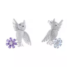 Серьги-пуссеты из серебра E32038-BW_SR_US_001_WG