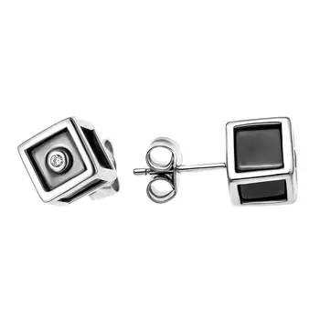 Серьги-пуссеты из серебра ECS-473-B