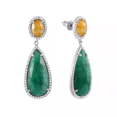 Серьги-пуссеты из серебра ER-51084_SR_001_WG