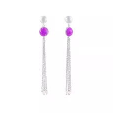 Серьги-пуссеты из серебра ER-51307_SR_WG