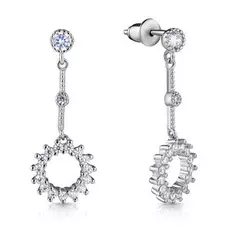 Серьги-пуссеты из серебра G1QC8136