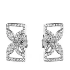 Серьги-пуссеты из серебра G438