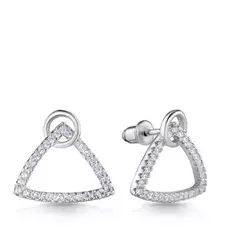 Серьги-пуссеты из серебра G9QY0136