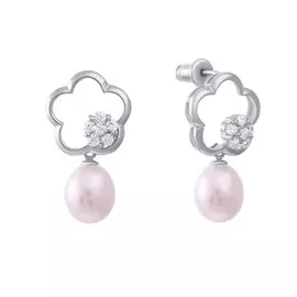 Серьги-пуссеты из серебра HPE-73_SR_WP_002_WG