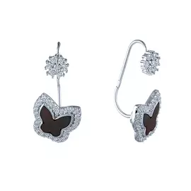 Серьги-пуссеты из серебра ME0654_4_SR_SH_001_WG