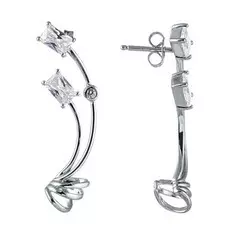 Серьги-пуссеты из серебра ME12746A_SR_001_WG