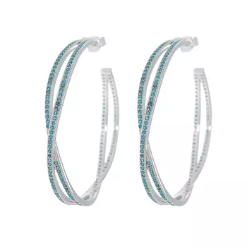 Серьги-пуссеты из серебра MP-E00068-X-W-X-X-BT