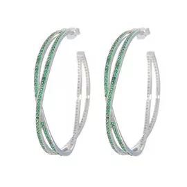 Серьги-пуссеты из серебра MP-E00068-X-W-X-X-Gg