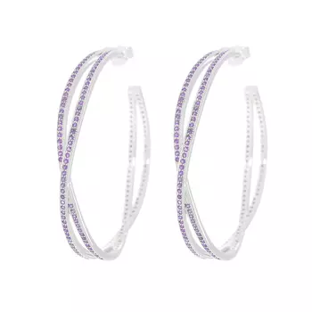 Серьги-пуссеты из серебра MP-E00068-X-W-X-X-AM